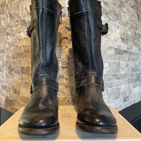 Bed Stu Distressed Buckle Riding Women’s Boots - Picture 1 of 6